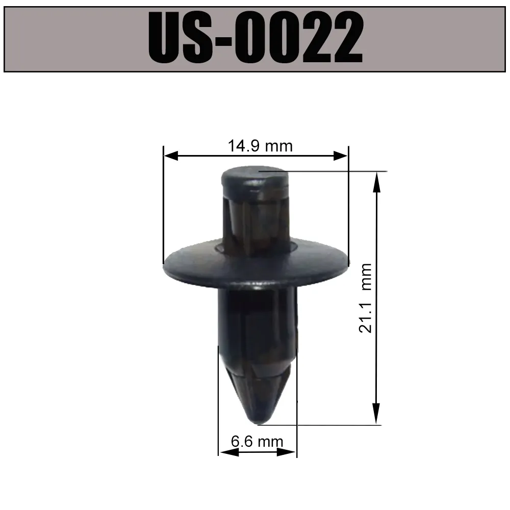 Пистон (клипса) универсальная US-0022 MITSUBISHI/TOYOTA УНИП СЕРВИС US-0022