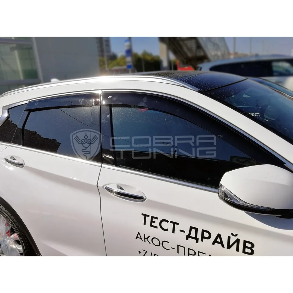 Дефлектора на окна Infiniti QX50 II 2018 деф.окон Cobra Tuning I11218