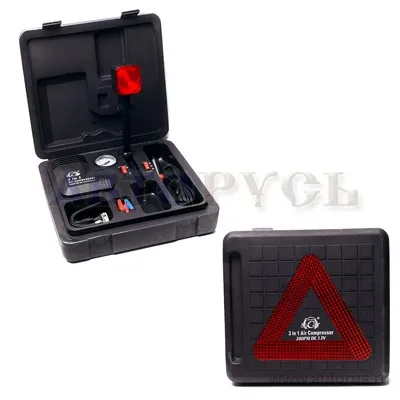 Компрессор с фонарем 12В кейс King Tools AC115
