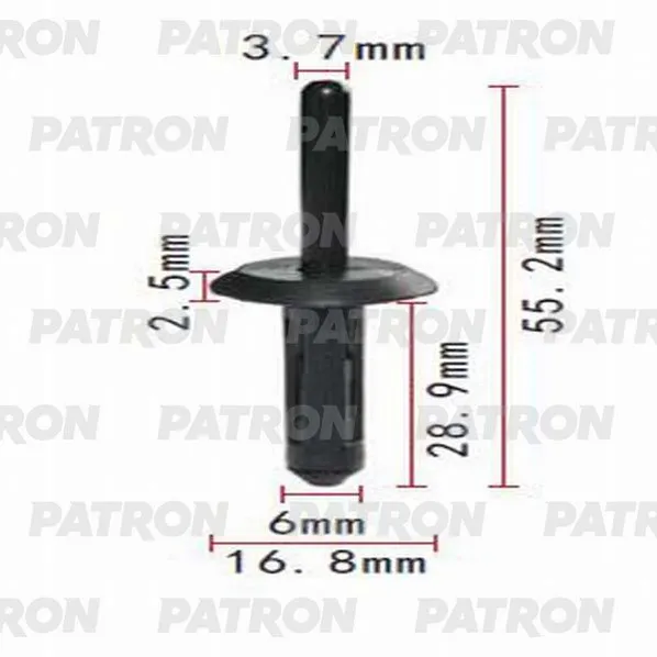 Заклепка Chrysler, Ford, GM применяемость: заклёпка пластик PATRON P37-0712