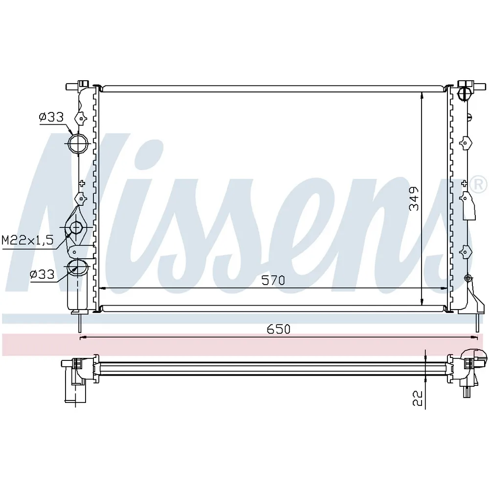 Радиатор NISSENS NISSENS 639391
