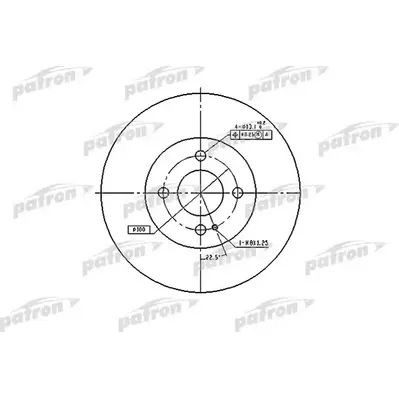 Диск тормозной передний MAZDA: 323 C IV 89-94, 323 C V 94-98, 323 F PATRON PBD3089