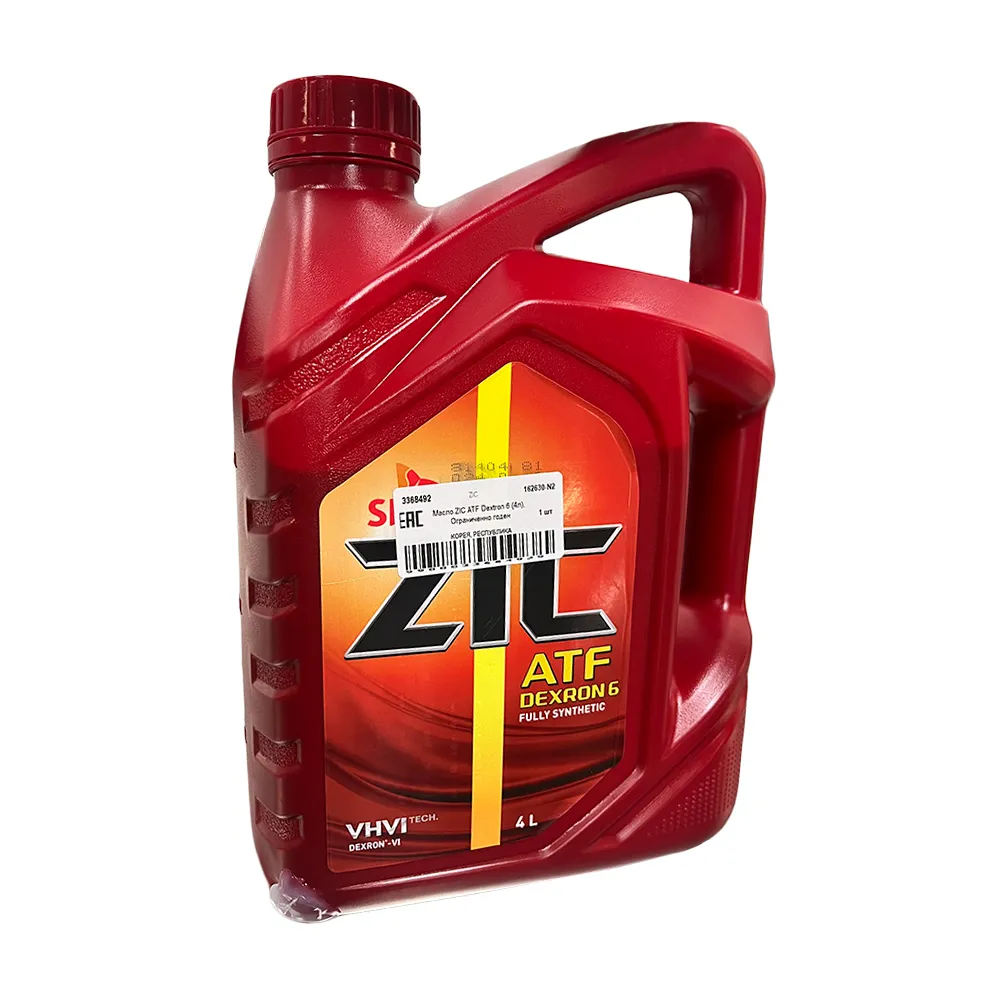 Уценка Масло трансмиссионное ZIC ATF Dexron 6 синтетическое 4 л 162630-N2