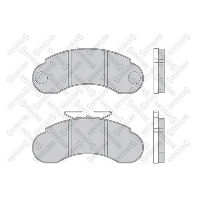 Колодки тормозные дисковые Omn MB STELLOX 8501441_SX