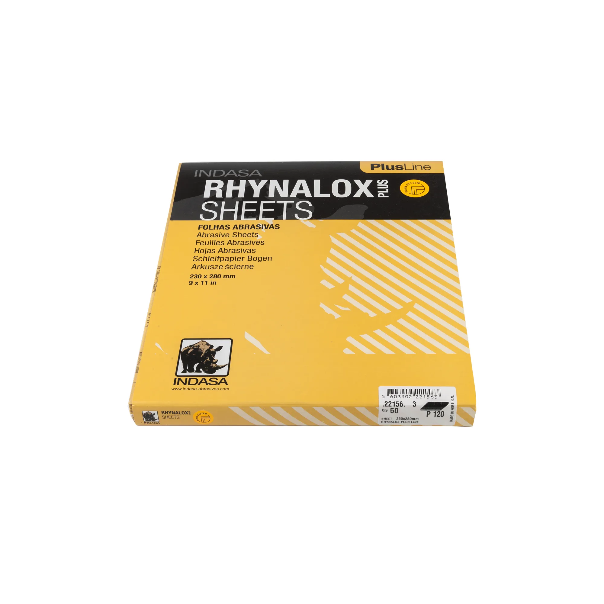 Лист RHYNALOxPLUS 230 мм x280 мм Р120 Indasa 22156