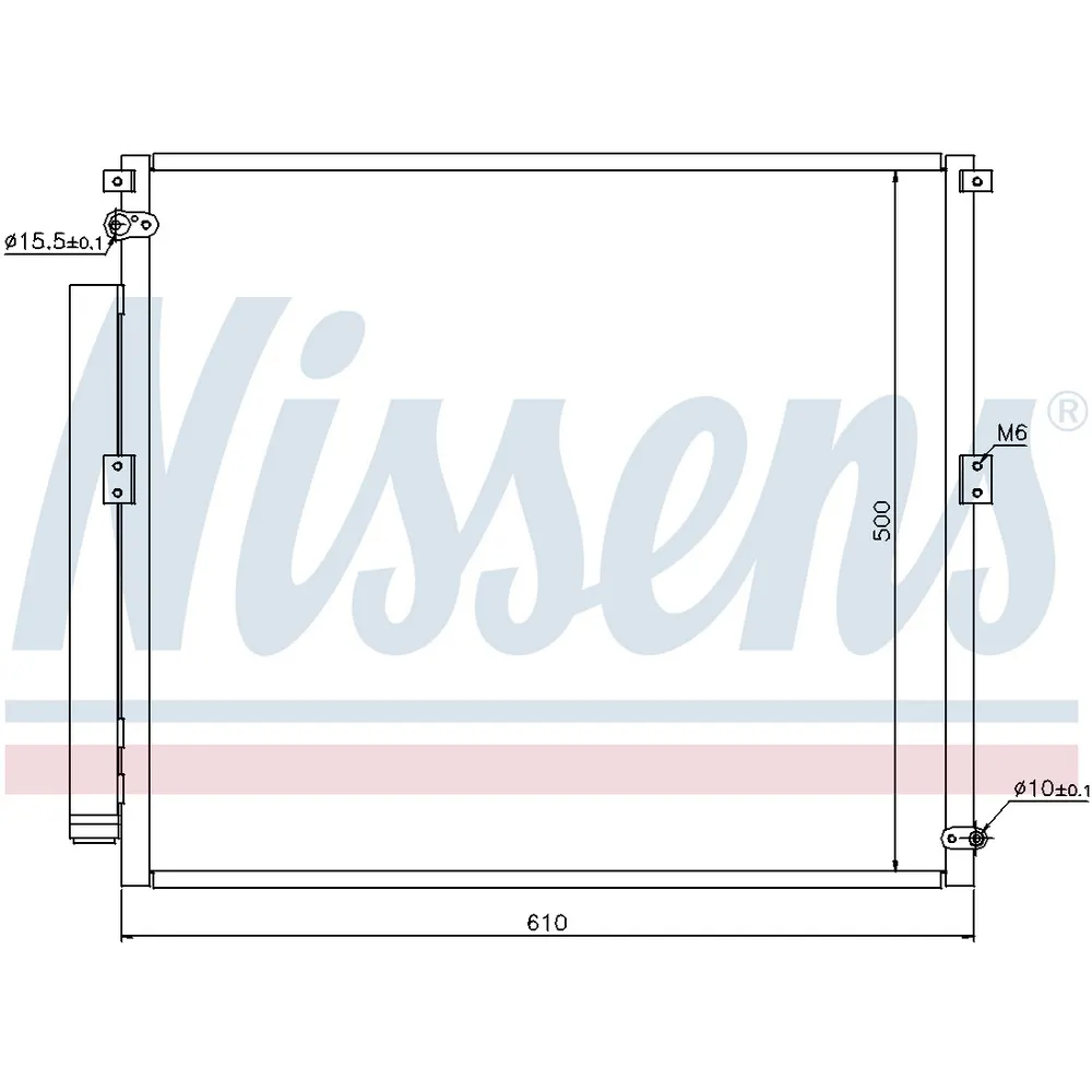 Радиатор кондиционера NISSENS 940167