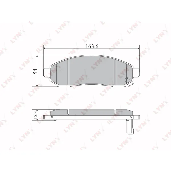 Колодки тормозные дисковые LYNXauto BD-5731