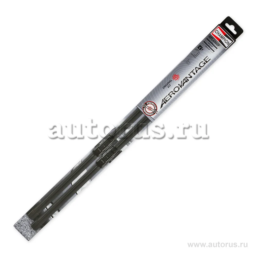 Щетка стеклоочистителя 600/400 мм бескаркасная комплект 2 шт CHAMPION Aerovantage Flat AFL6040F/C02