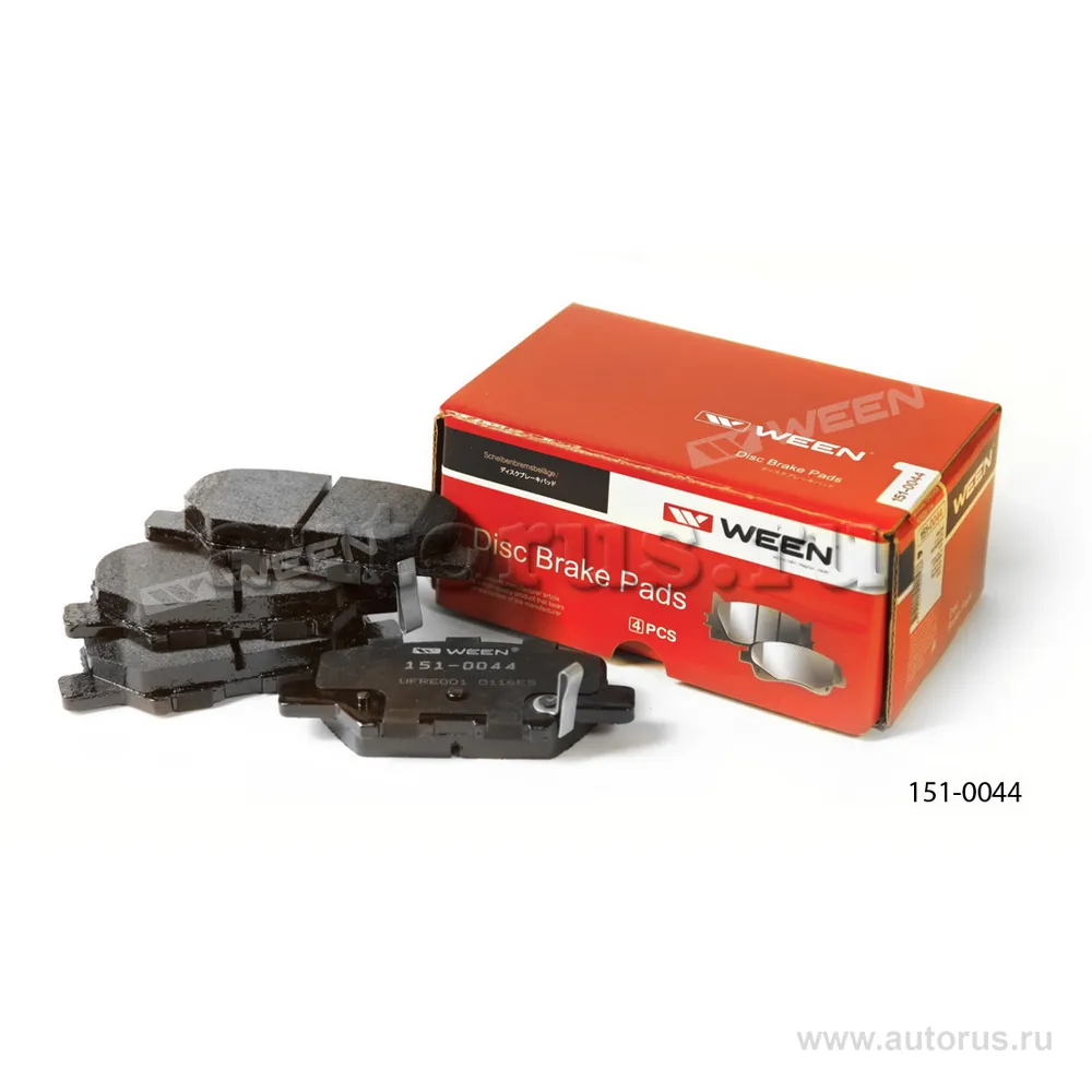 Тормозные колодки дисковые задние MAZDA 6 (GJ,GL), MITSUBISHI Outlander III, ASX (GA WEEN 151-0044