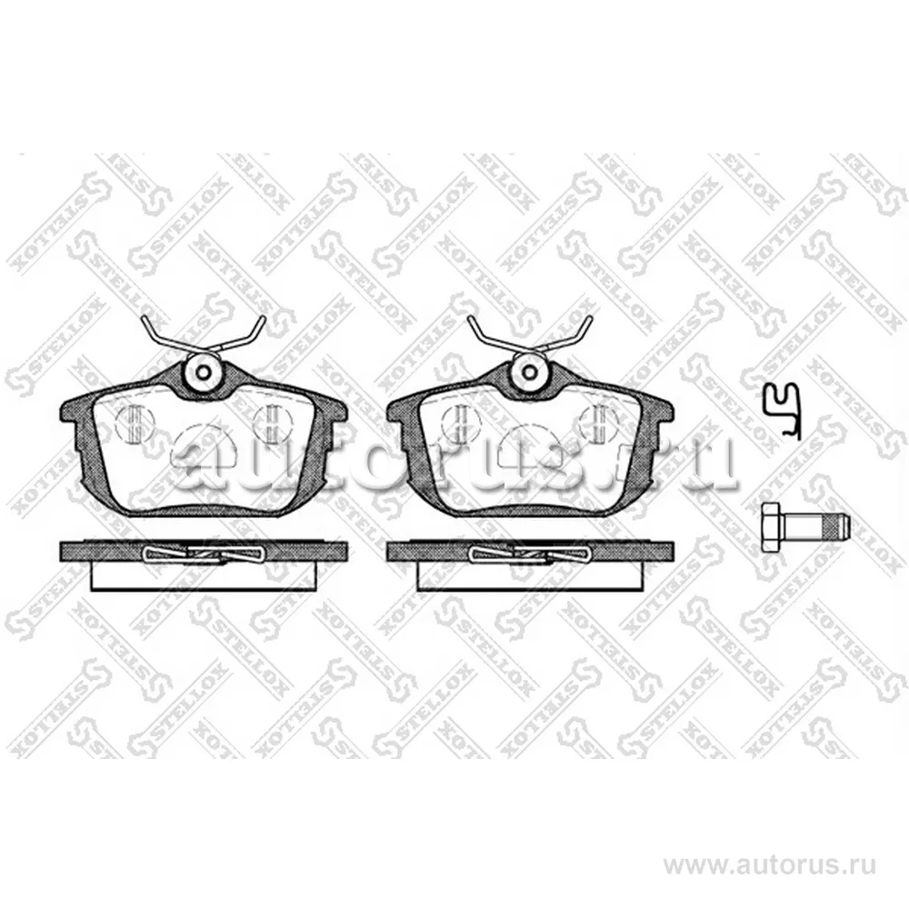 Колодки дисковые з. Volvo S40 all 95-04 STELLOX 616002L_SX