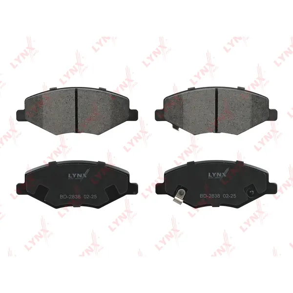 Колодки тормозные передние CHERY Amulet 03> LYNXauto BD-2838