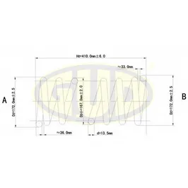 ПРУЖИНА ПЕР Ford Mondeo 1.6-2.0 96-00 G.U.D GCS027563