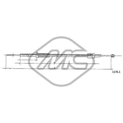 Трос капота DUCATO ALL Metalcaucho 81602