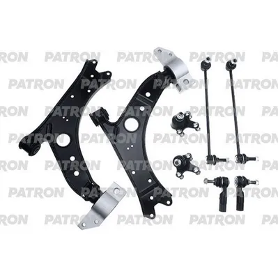 Комплект рычагов подвески AUDI A3 (8P1) 03- SEAT LEON (1P1) 09- ALTEA (5P1) PATRON PS5916