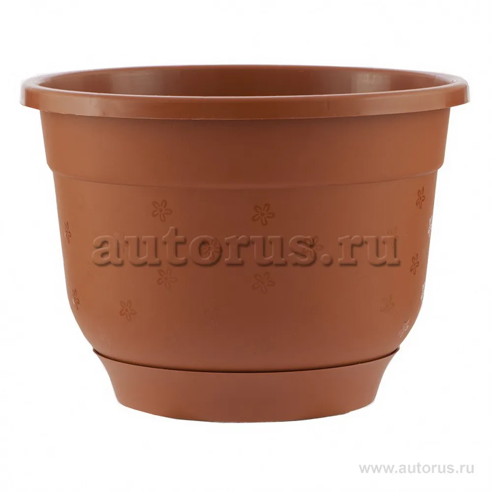 Горшок Флокс с поддоном, терракотовый, 1,5 л Palisad 69221 PALISAD 69221