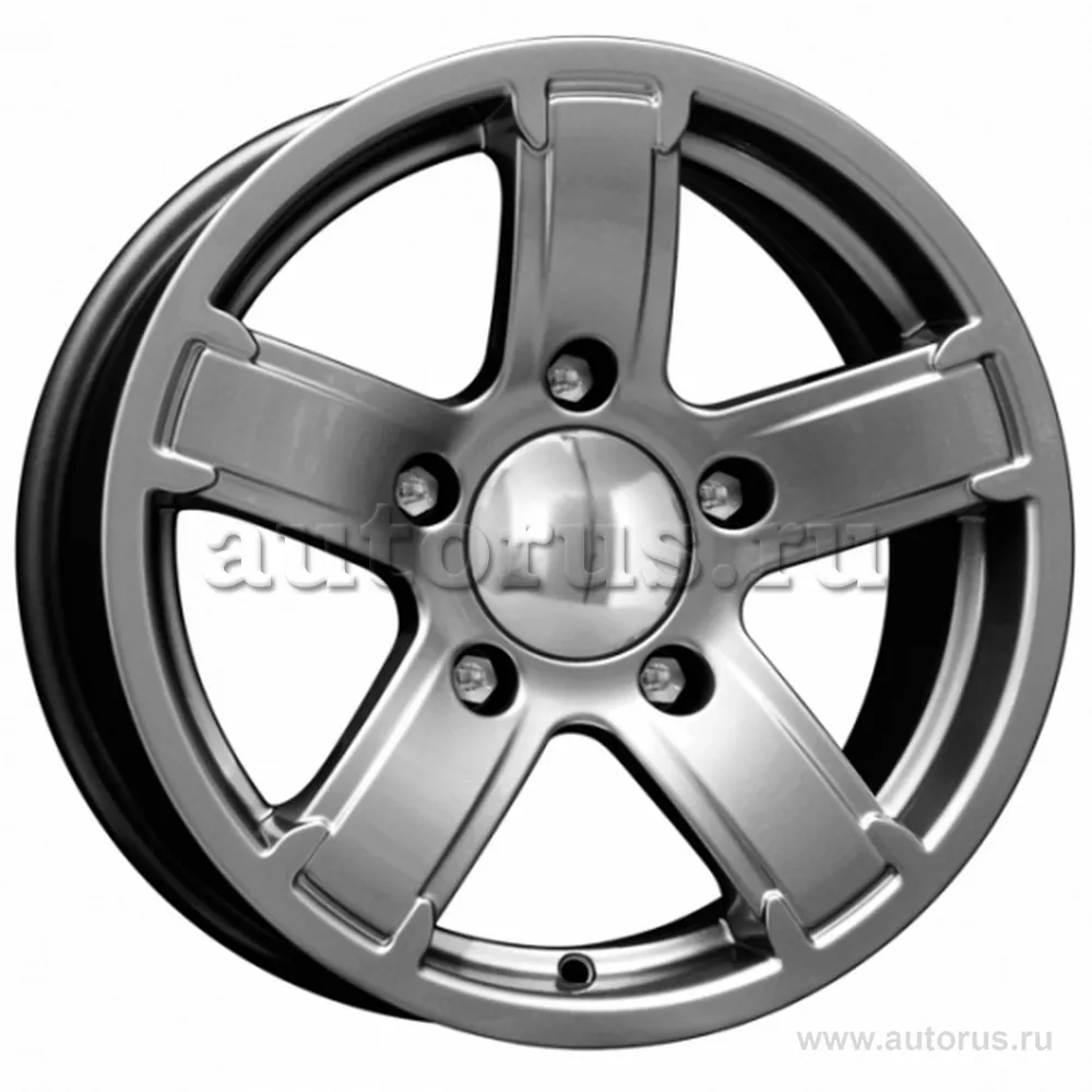 Диск литой R15 6.5J 5x139.7/98 ET15 КИК Ангара Дарк платинум 76844