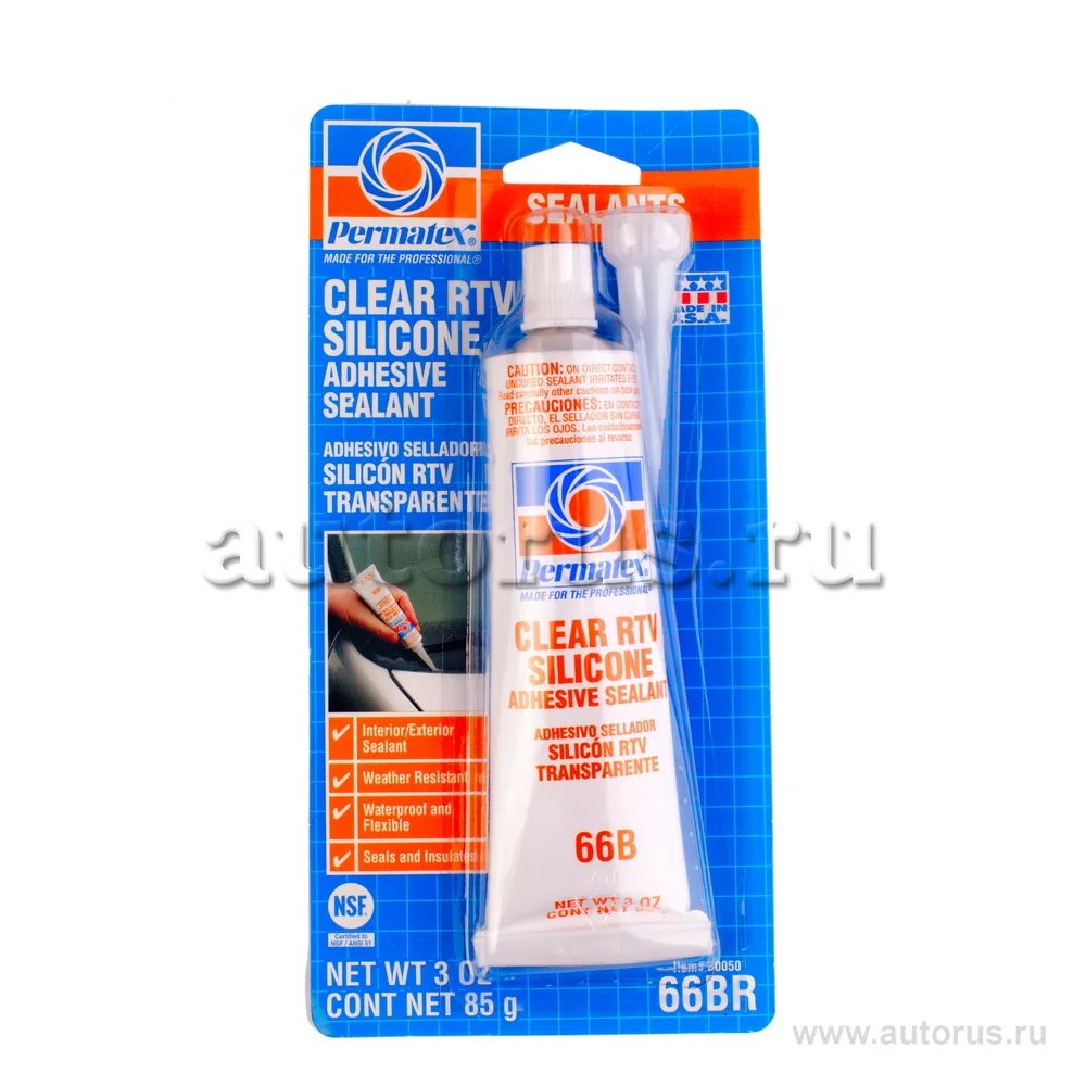 Клей-герметик силиконовый RTV прозрачный Permatex 80050 Permatex 80050