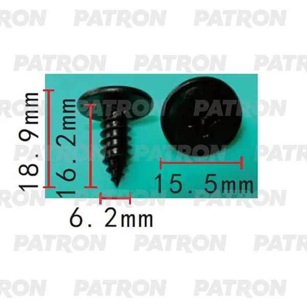 Саморез (комплект 10шт) Применяемость: Саморез 6.2x18.9mm PATRON P37-2195S
