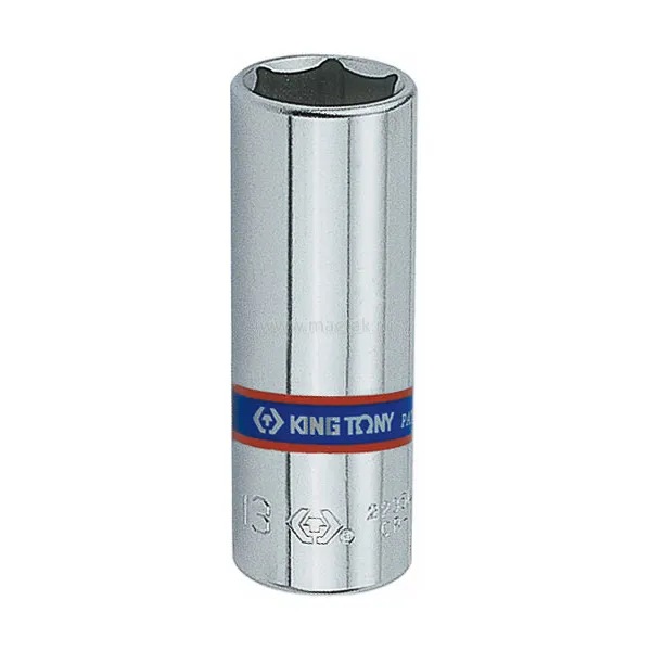 Головка торцевая глубокая шестигранная 1/4, 9 мм KING TONY 223509M