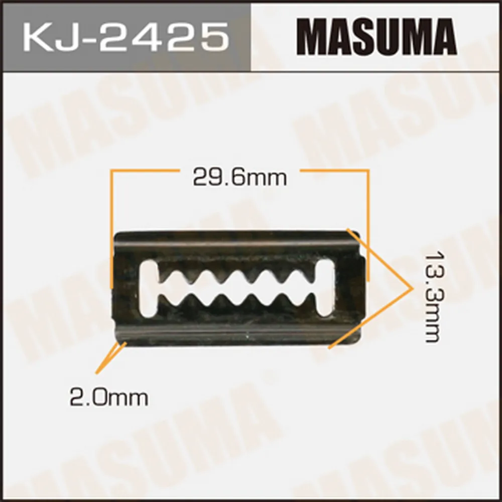 Клипса автомобильная (автокрепеж) MASUMA  2425-KJ  уп.50