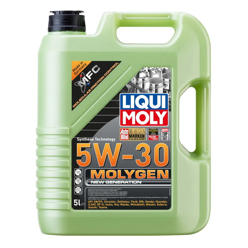 Масло моторное LIQUI MOLY Molygen New Generation 5W-30 синтетическое 5 л 9043