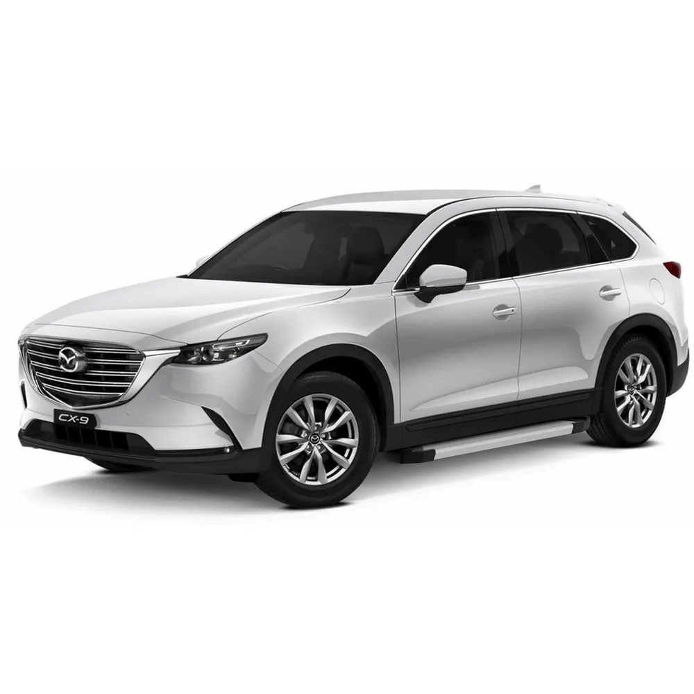 Порог-площадка Silver F193AL + комплект крепежа, Mazda CX-9 2017- Mazda CX-9 RIVAL F193AL.3803.2
