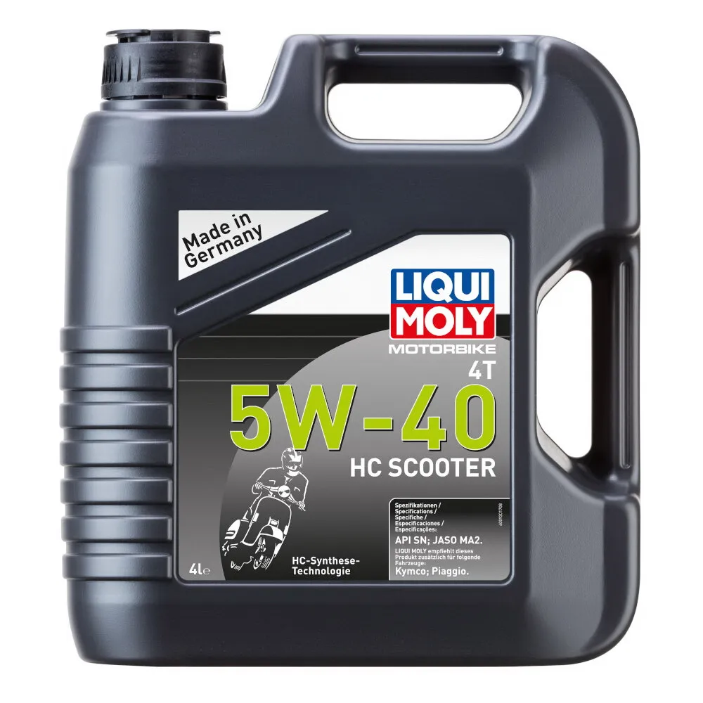 Масло моторное LIQUI MOLY Motorbike 4T HC Scoter 5W-40 синтетическое 4 л 20830