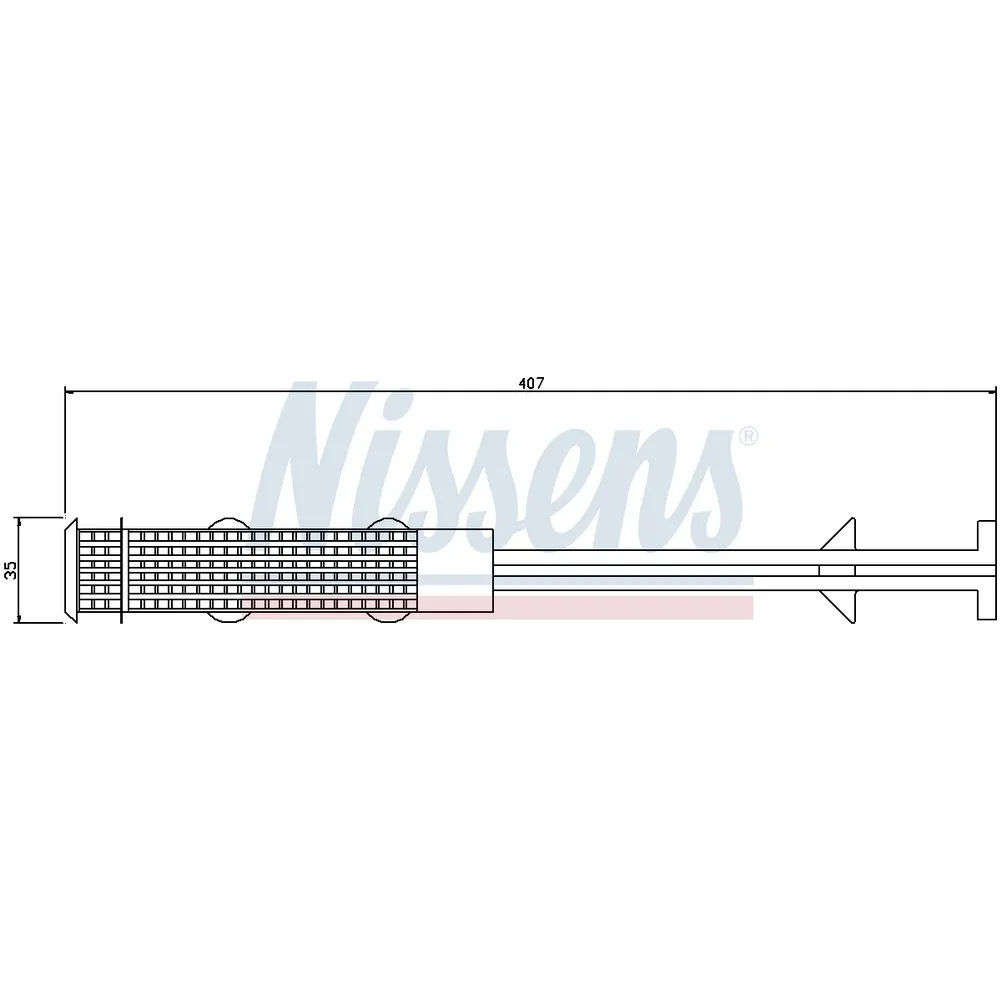 Осушитель кондиционера BMW E60/E65 NISSENS 95327