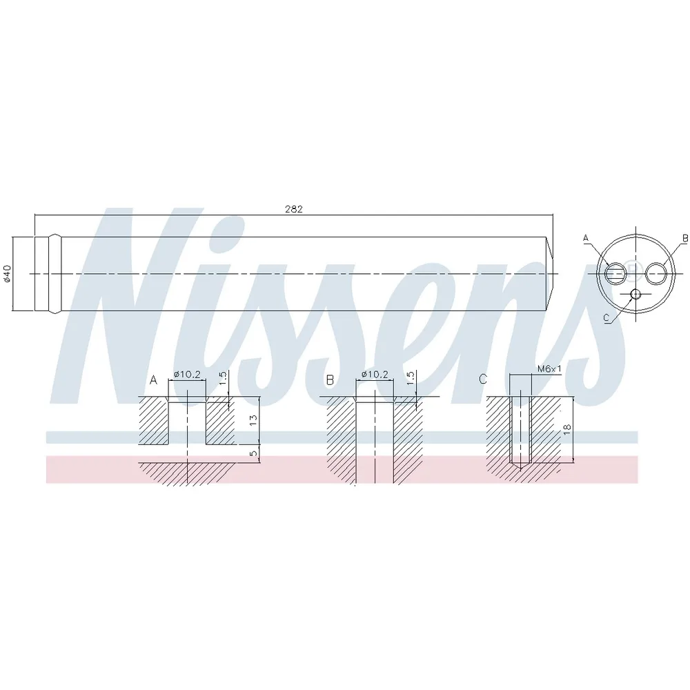 Осушитель системы кондиционирования NISSENS 95525