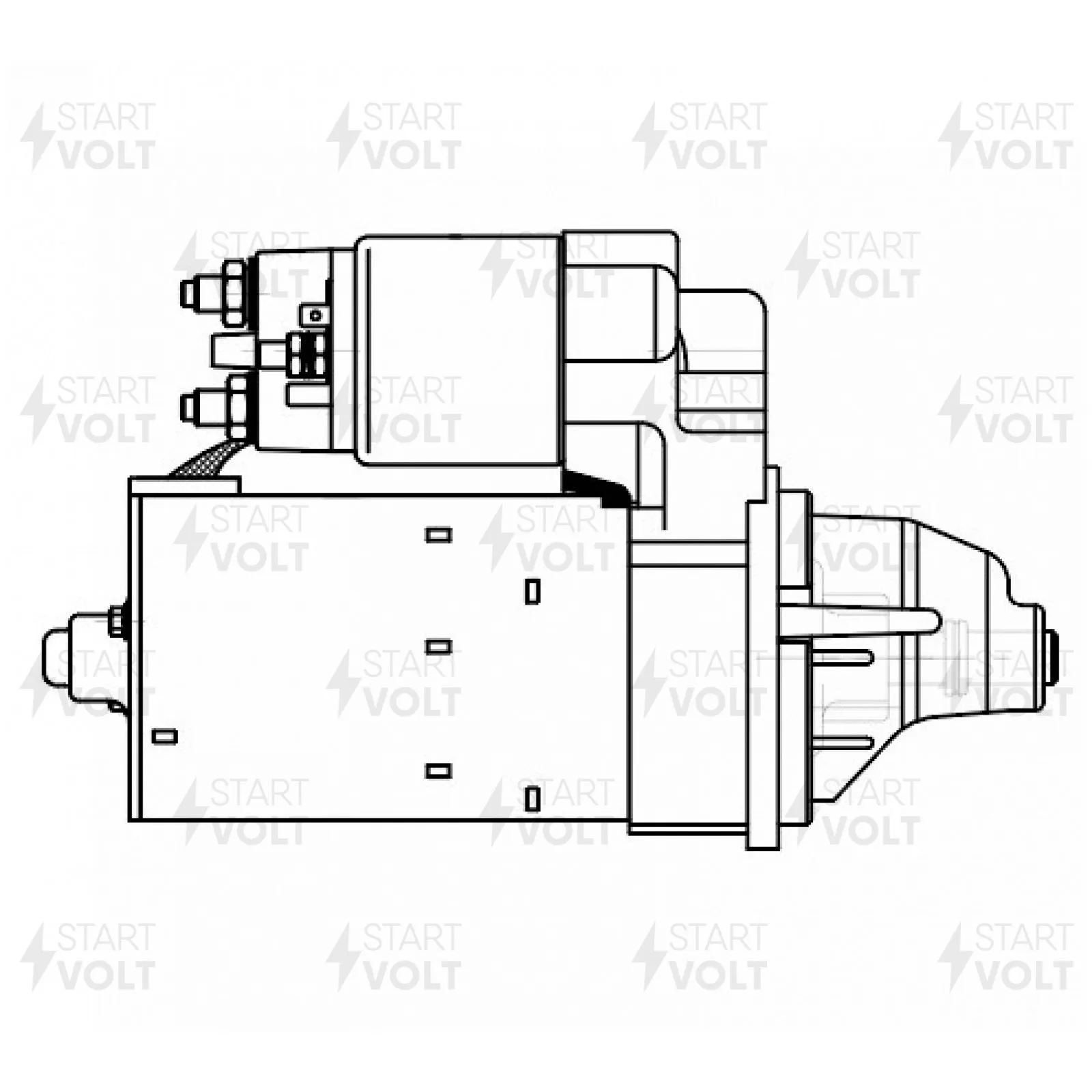 Стартер 1,4 кВт STARTVOLT LSt 2628