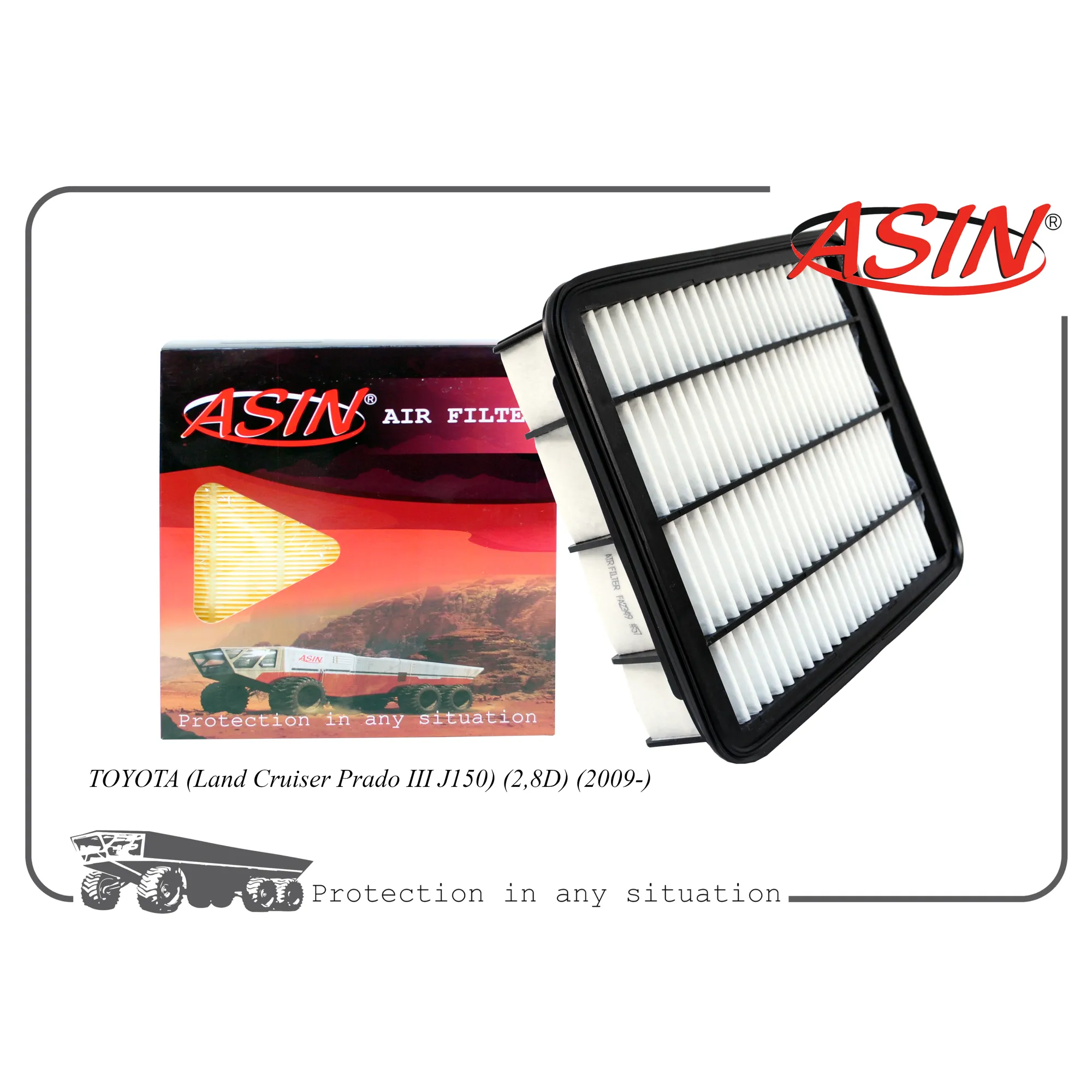 Фильтр воздушный 17801-11130/ASIN.FA2349 ASIN ASIN ASINFA2349