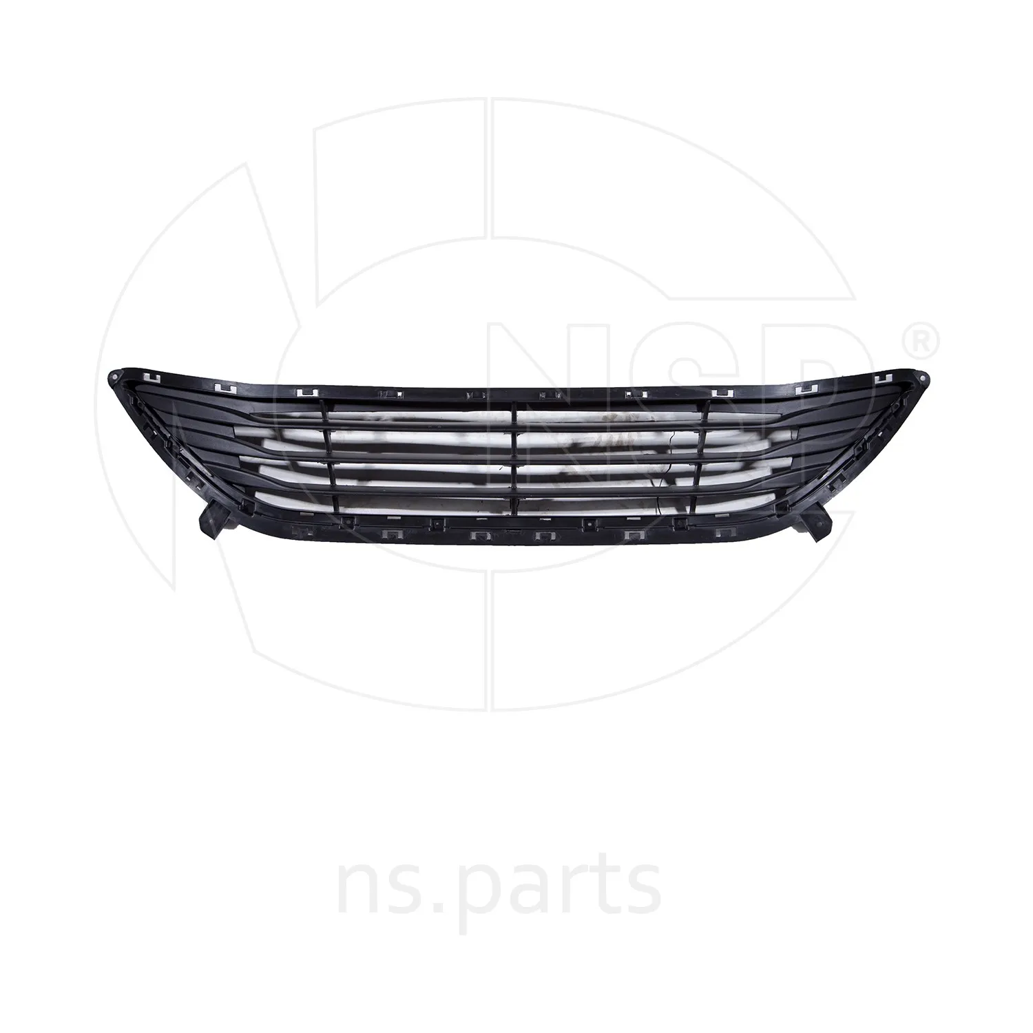 Решетка бампера переднего HYUNDAI Elantra V (10-14) (черная)