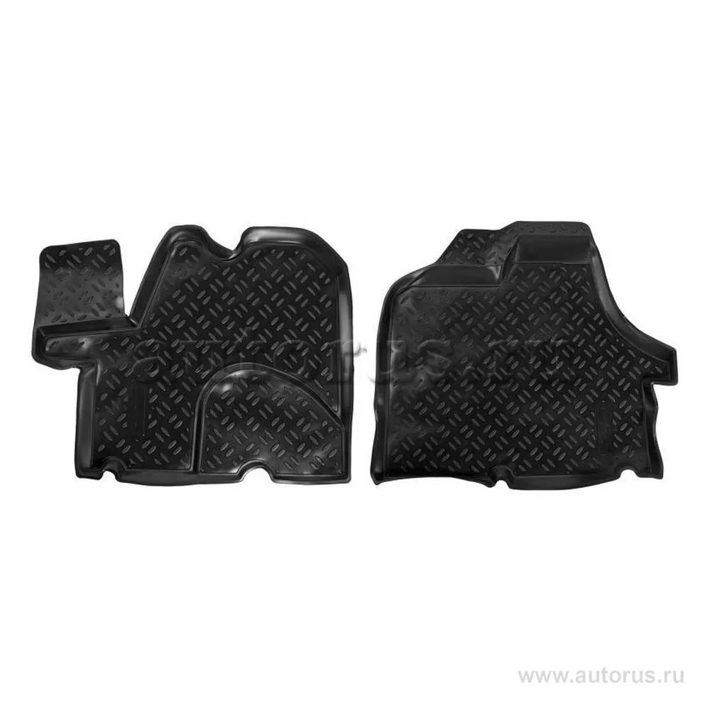 Ковры для Fiat Ducato II (244) (02-, 07-11 Елабуга), 2 шт., выс. борт, 1й ряд, ТЭП, черн. AIRLINE ACM-PS-24