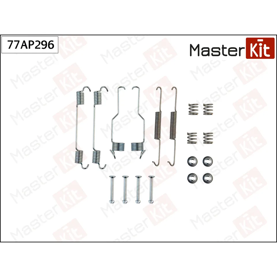 Комплект установочный барабанных колодок Fiat PALIO (178 ) 1996 - MASTERKIT 77AP296