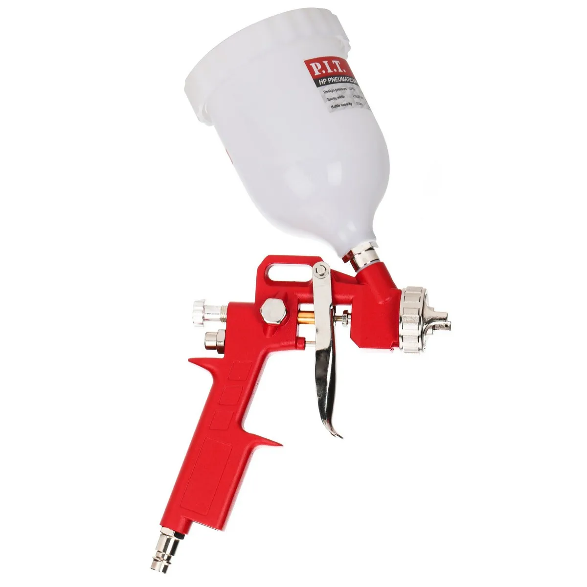 Краскопульт пневматический P.I.T. (50PSI, сопло1,5мм, бак 0,6л, краска300мл/мин, 190л/мин) PIT PSG600-A1