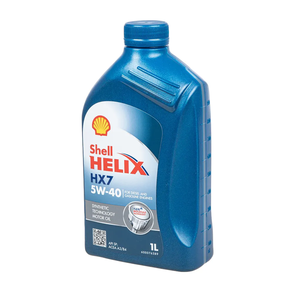 Масло моторное SHELL Helix HX7 SN+ 5W-40 полусинтетическое 1 л 550051496/550070318