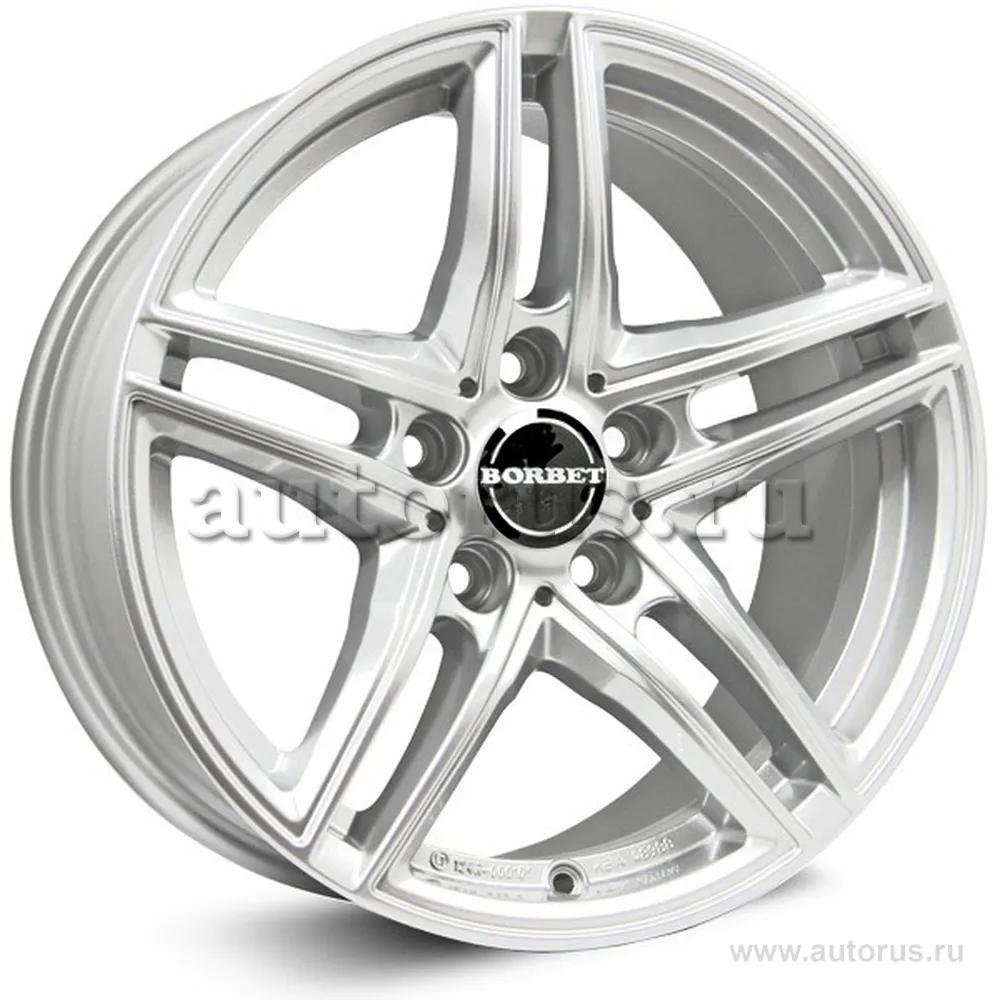 Диск литой R18 8J 5x112/66.5 ET21 BORBET XRT Brilliant Silver 222144