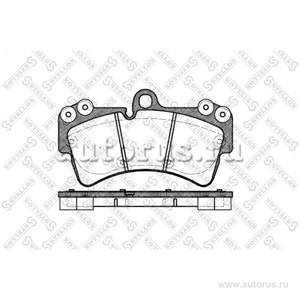 Колодки дисковые п. VW Touareg 2.5TDi/3.2i V6/4.2i V8/5.0 V10 ди STELLOX 1006 000B-SX