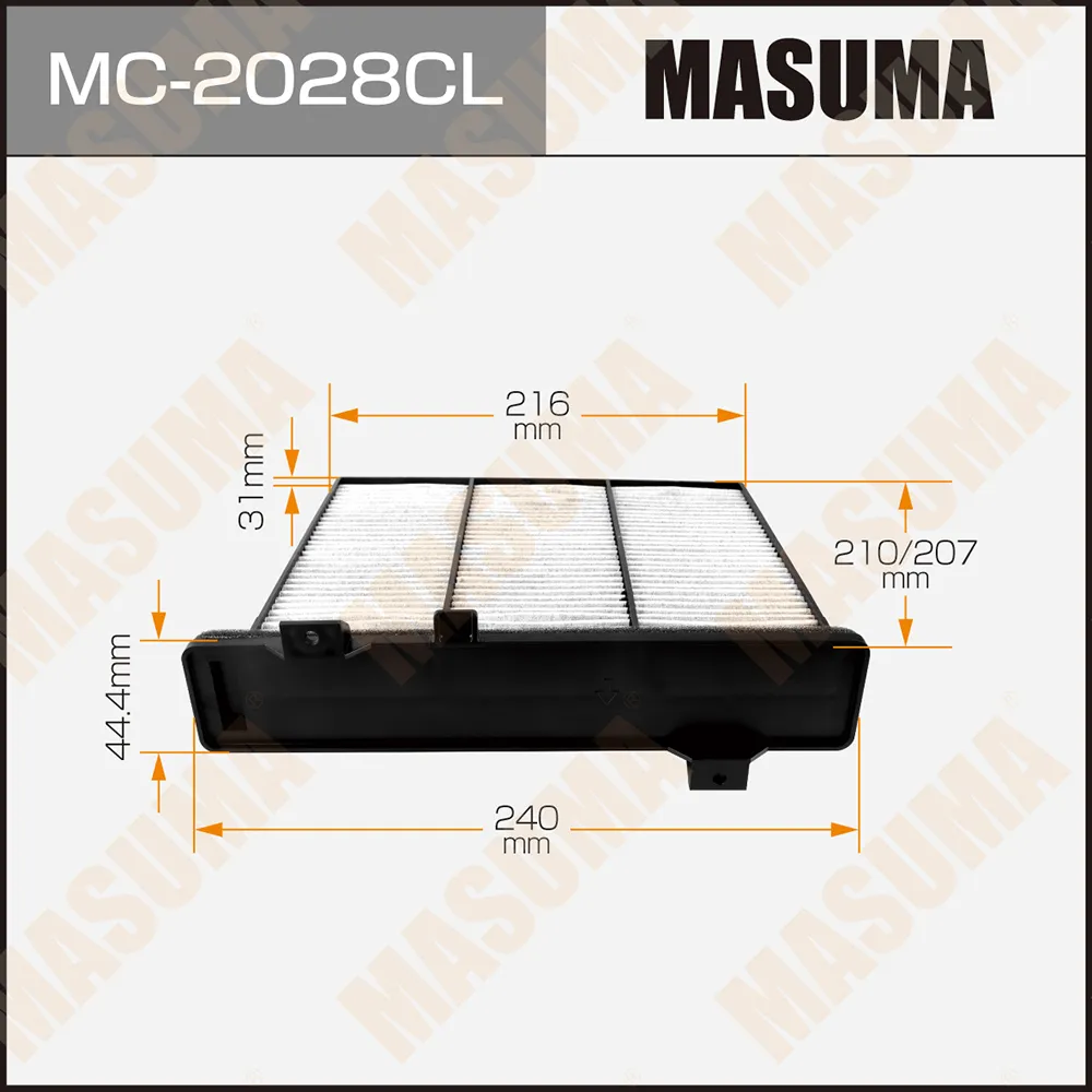 Фильтр салонный (угольный) MITSUBISHI MONTERO MASUMA MC-2028CL