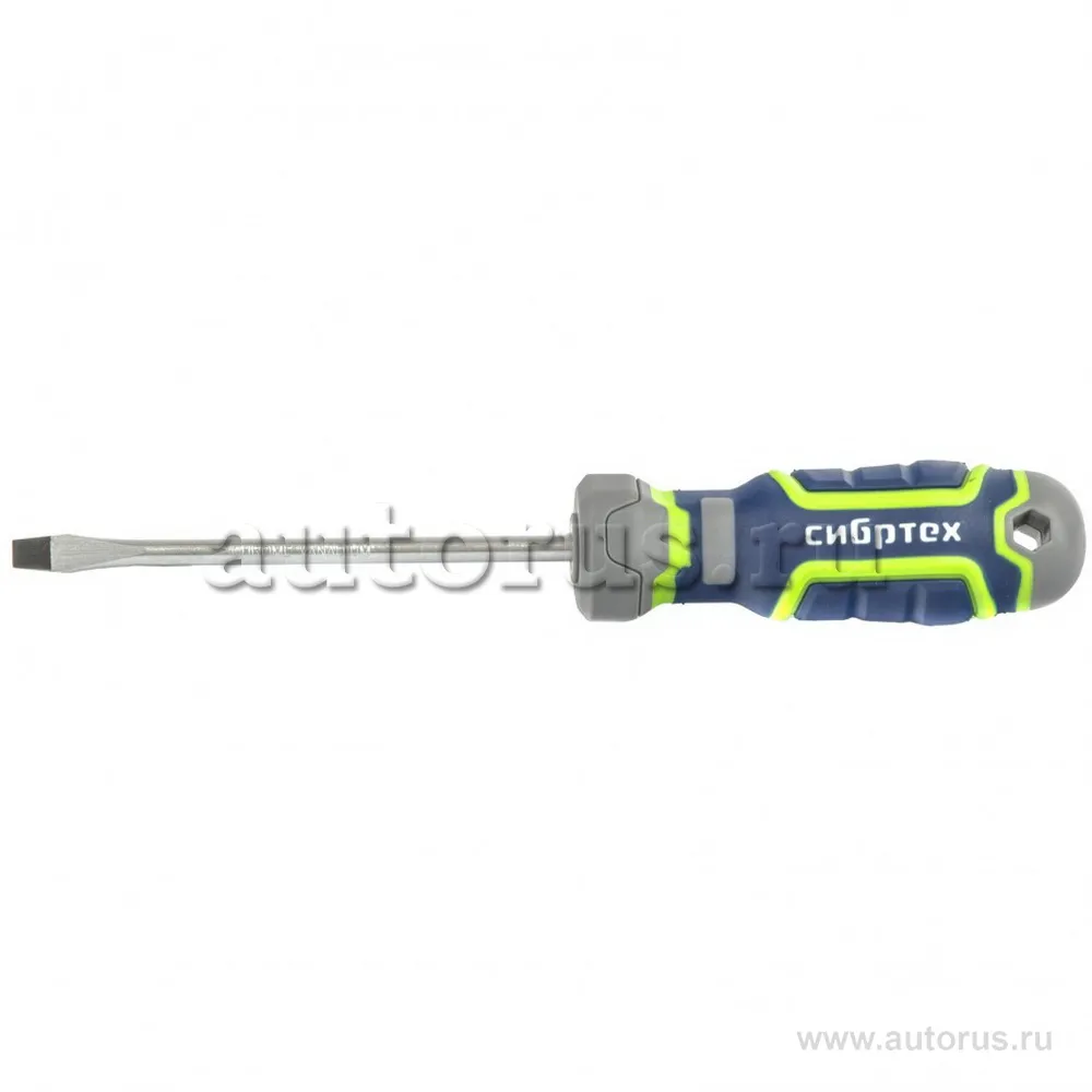 Отвертка SL5x100 мм, CrV, четырехкомпонентная рукоятка СИБРТЕХ 12264