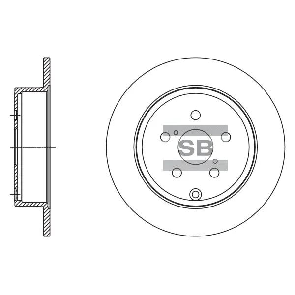 Диск тормозной SANGSIN BRAKE SD4083
