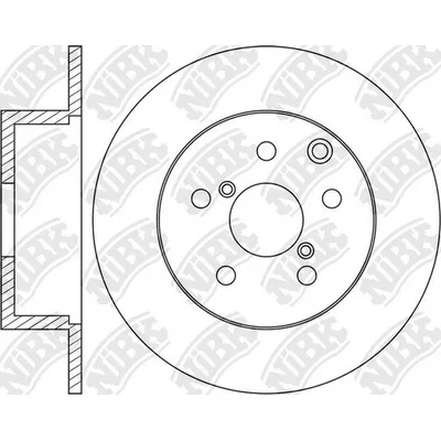 Диск тормозной задний SUBARU FORESTER IV 12->/XV 11-> /D=274MM NIBK RN1659