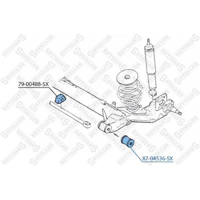 Сайлентблок зад. балки Opel Corsa all 82-00 STELLOX 87-04536-SX