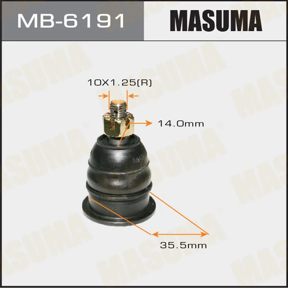 Опора шаровая HONDA ACCORD MASUMA MB-6191