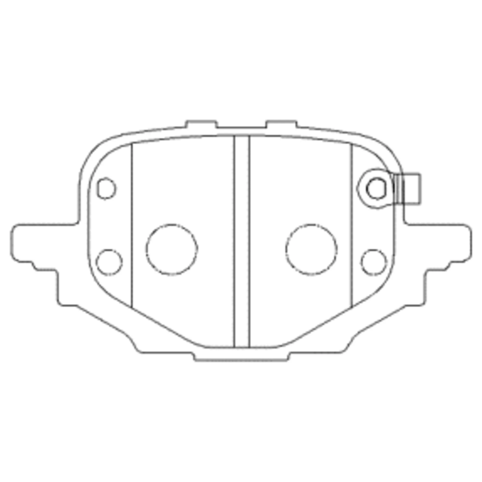 Колодки задние CHANGAN UNI-V 22- CTR GK1535