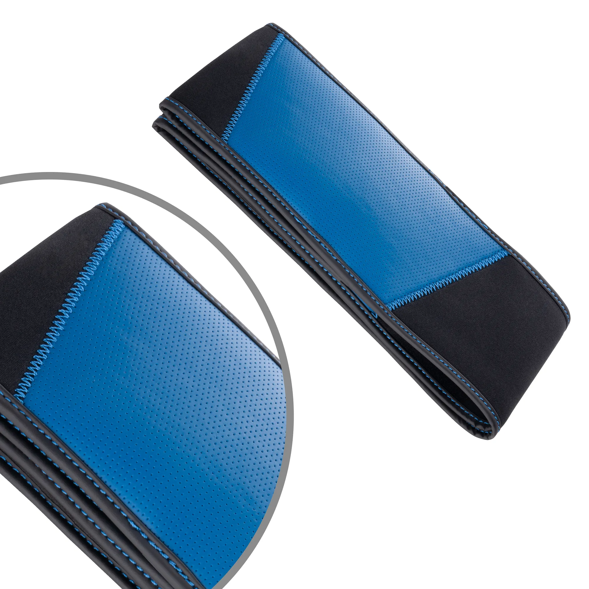 Чехол на руль неопрен с перф. вставками Black+Blue (М) DSV R99306A