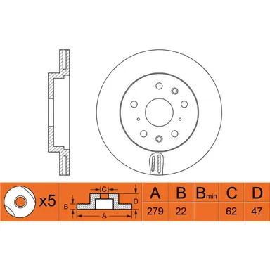 Диск тормозной FIT FR0431V