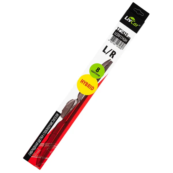 Щетка стеклоочистителя LIVCAR WIPER HYBRID гибридная 17/430 мм LIVCAR LCDV1743H