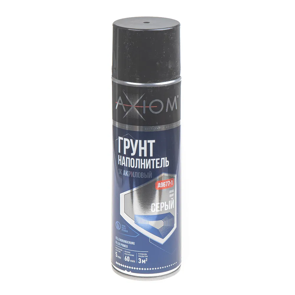 Грунт напонитель 1К акриловый серый 650 мл AXIOM A9677-1