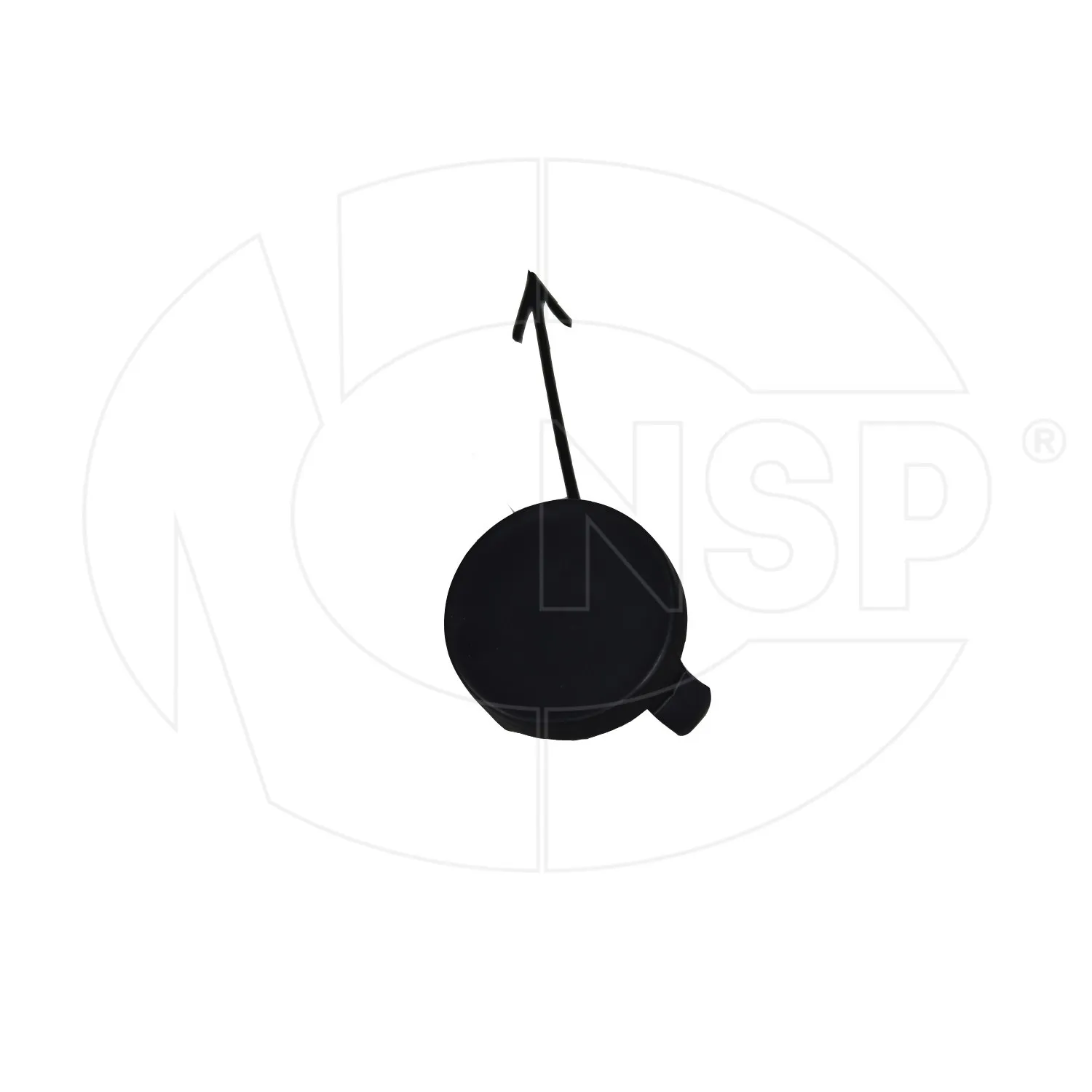 Заглушка бампера переднего буксировочного крюка VW Polo V sedan (15-20) NSP NSP086RU807241AGRU